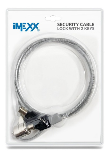 Cable De Seguridad -imexx  (2 Llaves)