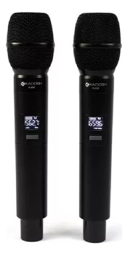 Microfone S/ Fio Duplo Uhf Digital K-402m Kadosh + Na402