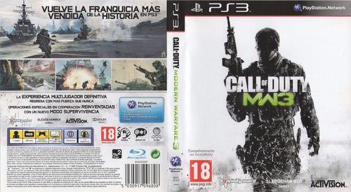 Imagen 1 de 2 de Call Of Duty Modern Warfare 3 Ps3 Fisico Sellado Ade