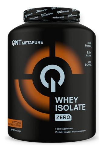 Proteina Metapure Iso Whey Zero 2kg - Qnt Sabor Chocolate Hazelnut