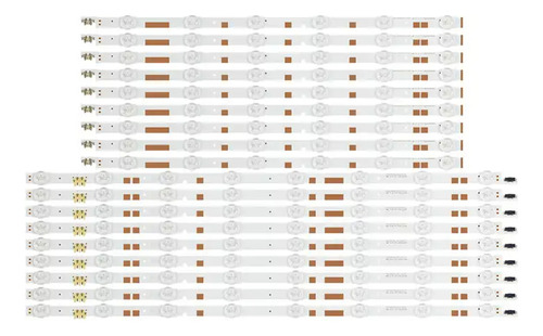 18 Tiras Con 8 Y 6 Leds Compatible Un55js7200 Un55js7200f