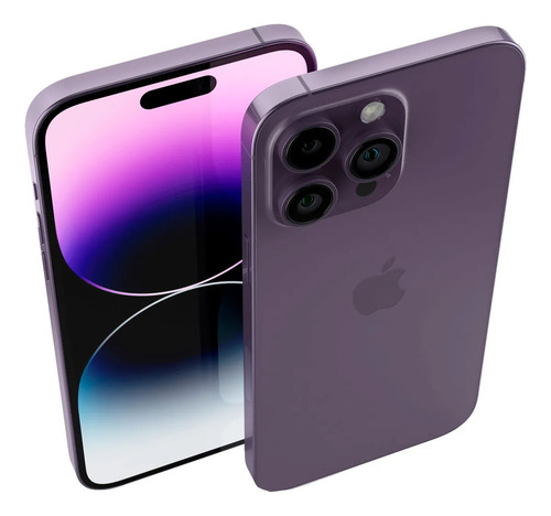 Apple Iphone 14 Pro 128 Gb Morado Oscuro Esim Caja Original Lila (Reacondicionado)