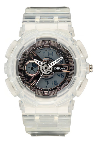Reloj Deportivo Diray Para Unisex Dr341adct1 Transparente