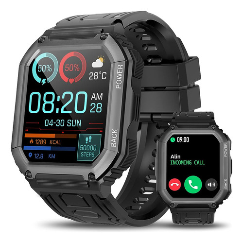 Hemisol Military Smart Watches Para Hombres, 5atm Waterproof