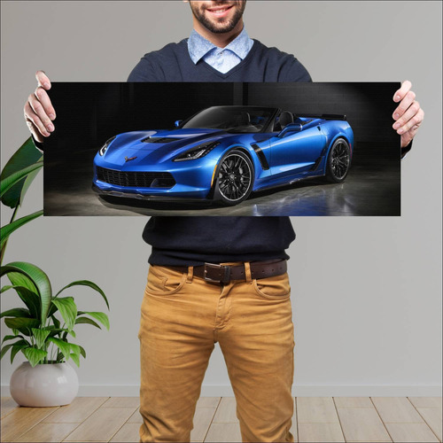 Cuadro 30x80cm Auto 2015 Chevrolet Corvette Z06 89