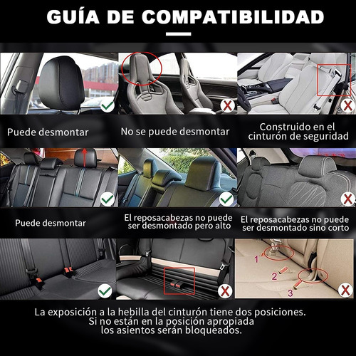 Cubre Asientos Universales Accesorios Para Vehiculos Cueros