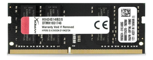 Memoria Ram Notebook Ddr4 8gb 2400mhz Hyperx Envio Imediato
