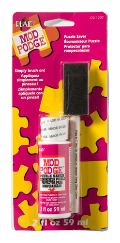 Plaid Mod Podge Puzzle Protector (59ml) + Pincel De Esponja