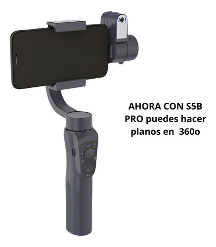 Estabilizador Gimbal S5b Pro + Modulo De Ai , Cardán De 3 Ejes Para Smartphone, Color Negro - Captura Videos Suaves Y Profesionales Con Bluetooth Ai Track Y Trípode