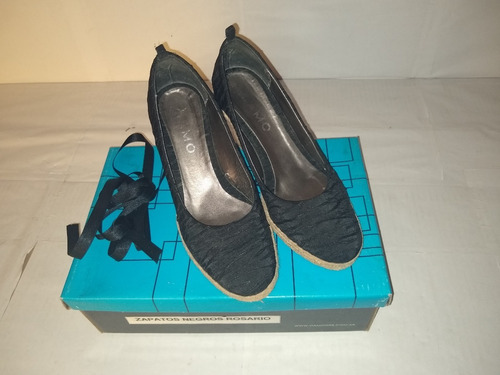 Zapatos Dama Viamo Escotado Liso Talle 36 Excelente !!!