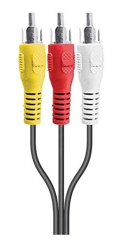 Extensión Oro Audio Y Video 3 Plug Rca Reforzado 10 Pz 1.8m