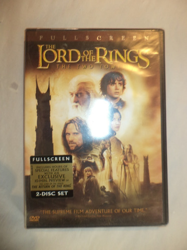 Dvd. The Lord Of The Rings; The Two Towers. Sellada. Import (Usado)