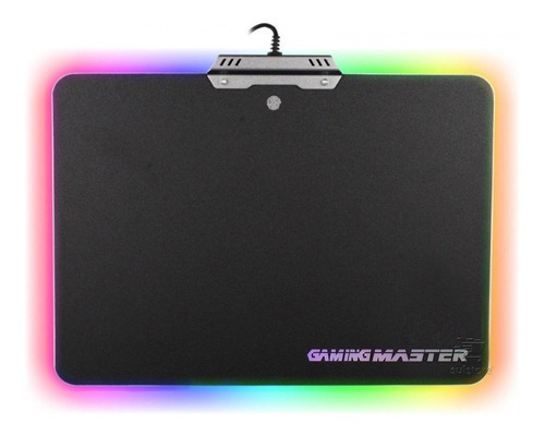 Mouse Pad Gamer Para Jogos Com Luzes Led Rgb Fx-x3525 K-mex Cor Preto c/ Luz RGB