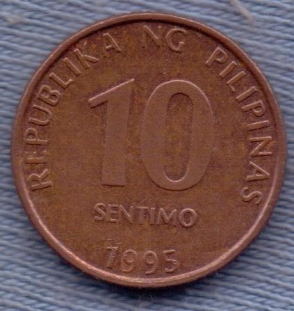 Filipinas 10 Sentimos 1993 * Banco Central *