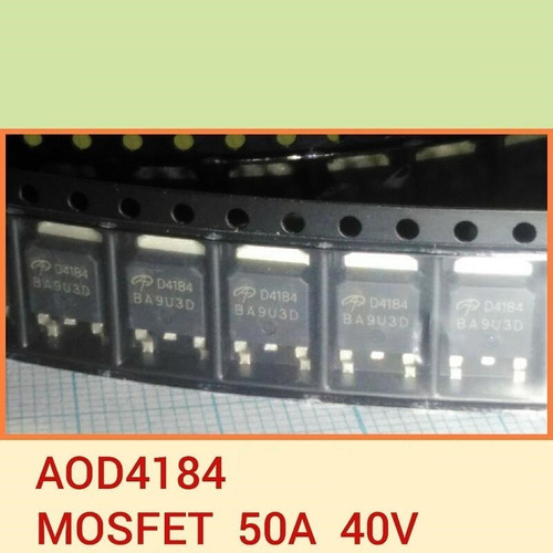 150unid. Mosfet D4184 - Aod4184 - 50a 40v - N-channel To252 