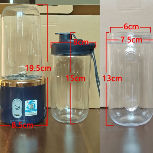 Minibatidora De 400 Ml Con Taza Para Llevar, Para Deportes,