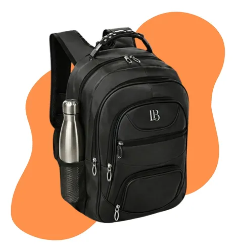 Mochila Masculina Faculdade Impermeável Reforçada Trabalho Preto / Sem Usb Mochila Bolsa Masculina Escola Faculdade