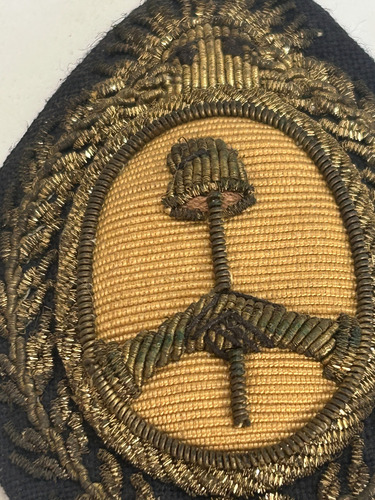 Escudo Ejercito Policia Argentina Bordado Oro Antiguo