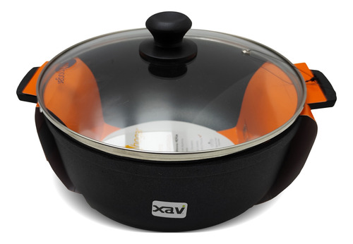 Caldero Olla Aluminio Teflon Con Tapa 26cm Alumware 4894
