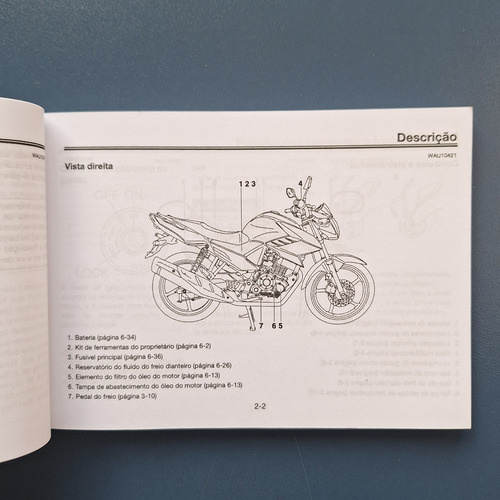 Manual Da Fazer Ys 150 2015 Original (Usado)