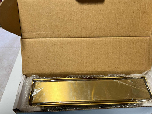 Rejilla De Desagüe Rectangular Dorado/acero Inoxidable 304