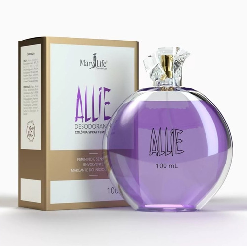 Perfume Feminino Allie Colônia Mary Life Bio Instinto 100 Ml