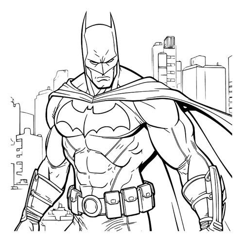 Libro P/colorear Editado Pintar Batman Souvenir Imprimible