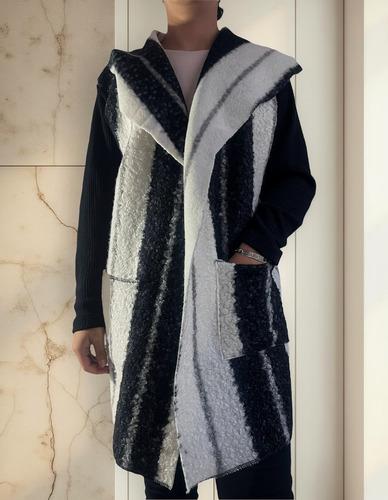 Saco De Mujer Tapado Bucle Elegante Abarca Un 7/8