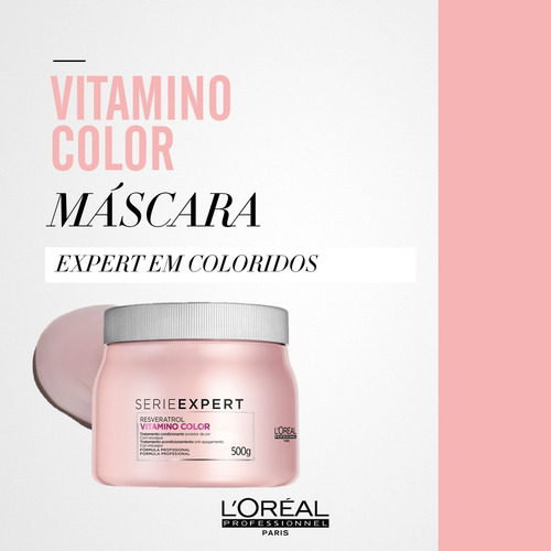 Imagem 6 de 10 de Máscara L'oréal Professionnel Vitamino Color-500 Ml
