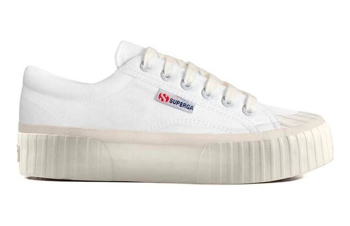 Zapatilla Mujer Superga 2631 Stripe Platform S5111sw White 