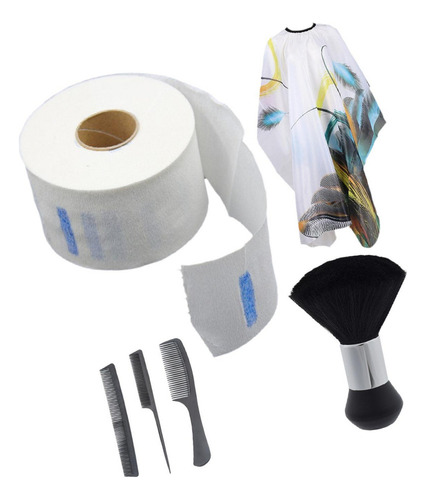 Juego De Capa De Peluquero Para Salón, Peines Para El
