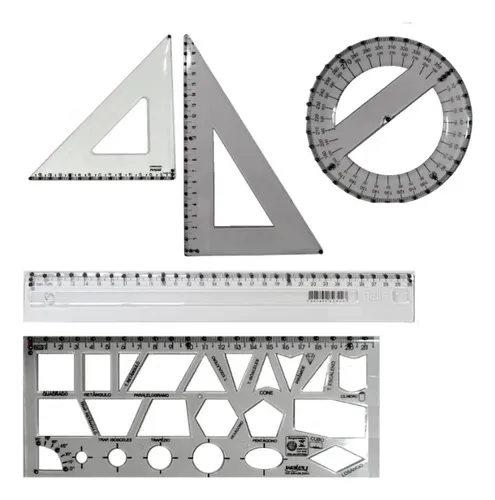 Kit De Desenho Geométrico Avançado Adaptado Braille 5 Peças Menor preço em Kit De Desenho Geométrico Avançado Adaptado Braille 5 Peças