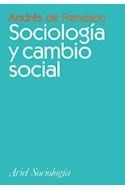 Libro Sociologia Y Cambio Social (ariel Sociologia) De De Fr