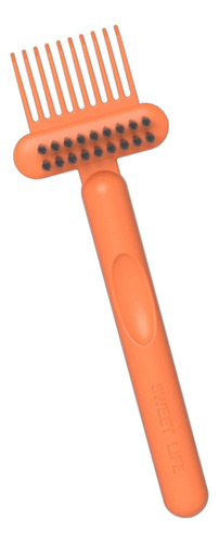 Herramienta De Limpieza De Cepillo De Pelo 2 En 1, Naranja