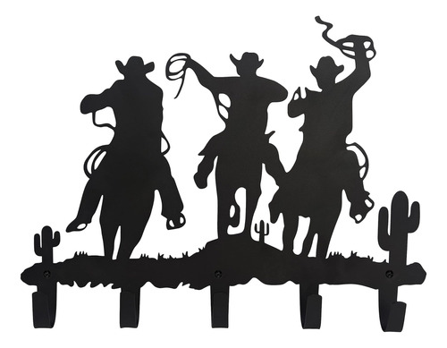 Qobumy Western Cowboy Percheros Para Abrigos, Perchas Y Ganc
