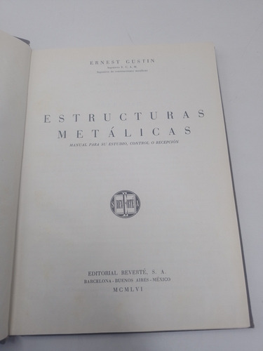 Estructuras Metálicas E. Gustin (Usado)