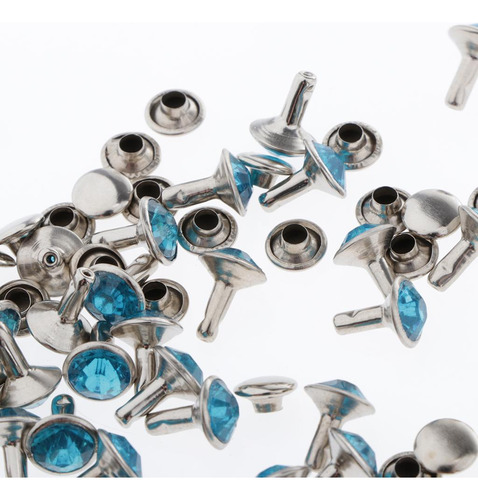 50pcs Remaches De Botón A Presión Artesanía De Cuero Para