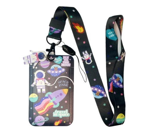 Porta Credencial + Lanyard Space Park