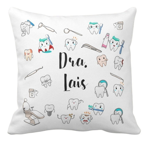 Almofada Personalizada Odontologia Formatura Dentista C Nome