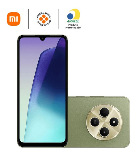 Smartphone Xiaomi Redmi 14c 4+4gb Ram + 256gb, Verde Verde