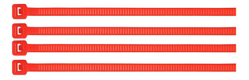 Cincho Plástico Rojo 50 Lb, 30 Cm Bolsa Con 50 Piezas 41021 Color Rojo