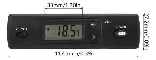 Acouto Reloj Digital De Temperatura Del Coche Reloj Electrón