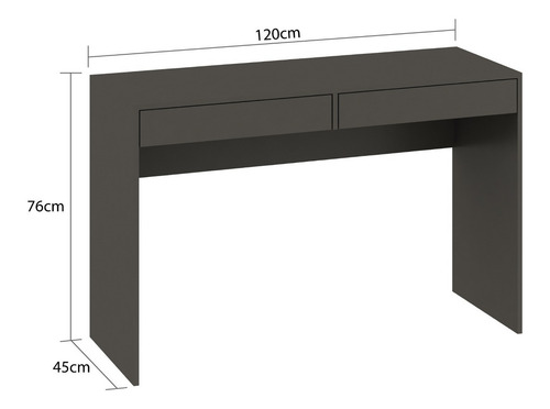 Imagen 3 de 7 de Escritorio Con 2 Cajones 120 Cm Largo - Mesa De Pc - Mc05
