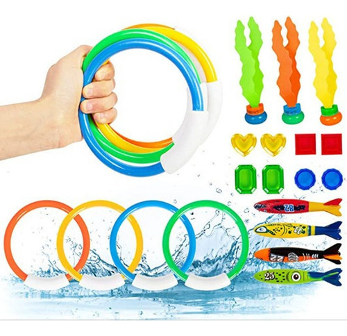 19 Pcs Brinquedos De Mergulho Subaquático Pia De Piscina