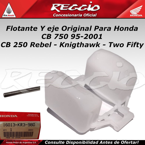 Juego De Flotante Carburador Orig / Honda Cb250-750 Reggio 