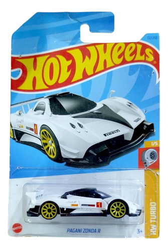 Hotwheels Pagani Zonda R Blanco Blanco