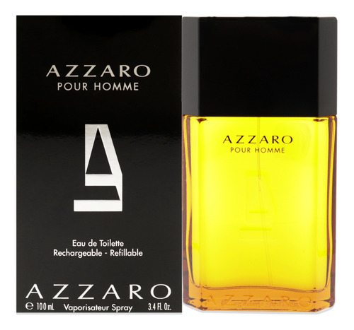 Perfume Azzaro Azzaro Para Hombre Edt En Spray Recargable De