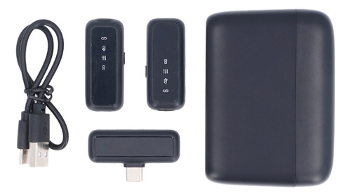 Microfone De Lapela Sem Fio, 2 Peças, Estojo De Carregamento