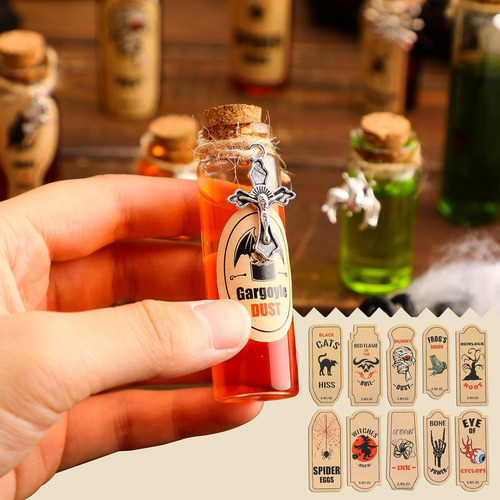 Juego De 53 Botellas De Poción De Halloween, Incluye 1...