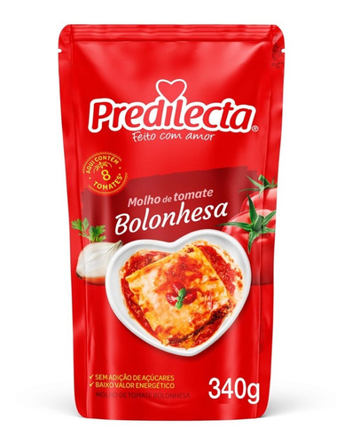 Molho Bolonhesa 340g Sachê Predilecta